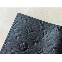 Shop Grade Louis Vuitton Passport Cover in Monogram Empreinte Leather M63914 Black 2023