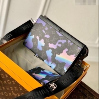 Promotional Louis Vuitton Gaston Wearable Wallet in Sunrise Monogram Eclipse Canvas M81753 2023