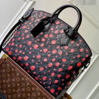 Unique Grade Louis Vuitton LVxYK Lock It Bag with Red Dots in Black Monogram Leather M21676 2023