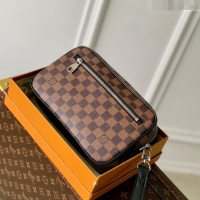 Good Product Louis Vuitton Pochette Kasai Clutch in Damier Ebene Canvas N41663 2023