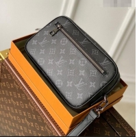 Promotional Louis Vuitton Pochette Kasai Clutch in Monogram Eclipse Canvas M42838 2023