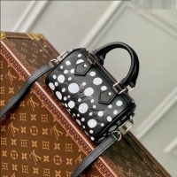 Unique Grade Louis Vuitton LVxYK Nano Speedy Bag with Painted Dots in Monogram Eclipse Canvas M81910 Black/Silver 2023