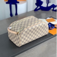 Big Discount Louis Vuitton King Size Toiletry Bag N47528 Damier Azur Canvas 2023