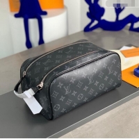 Famous Brand Louis Vuitton Dopp Kit Toilet Travel Pouch M44494 Monogram Eclipse Canvas 2023