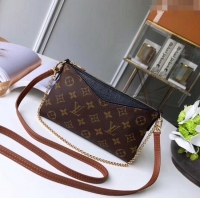 Shop Promotional Louis Vuitton Pallas Clutch with Chain in Monogram Canvas M41638 Black 2023