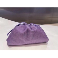 Reasonable Price Bottega Veneta Mini crystals clutch with strap 585852 Purple