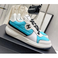 Discount Chanel Quilted Fabric Sneakers G39802 Blue