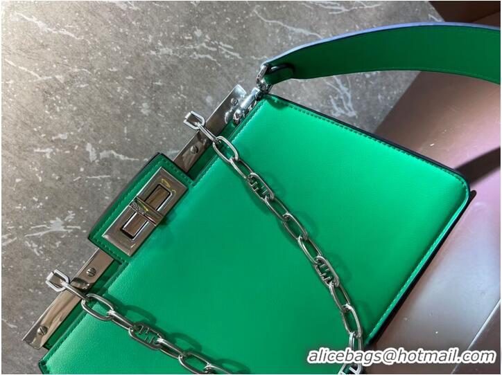 Promotional Fendi Peekaboo Cut Medium soft nappa leather bag 8BN340 green