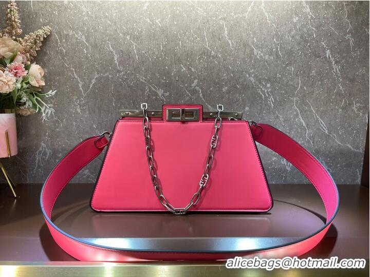 Promotional Grade Fendi Peekaboo Cut Medium soft nappa leather bag 8BN340 pink