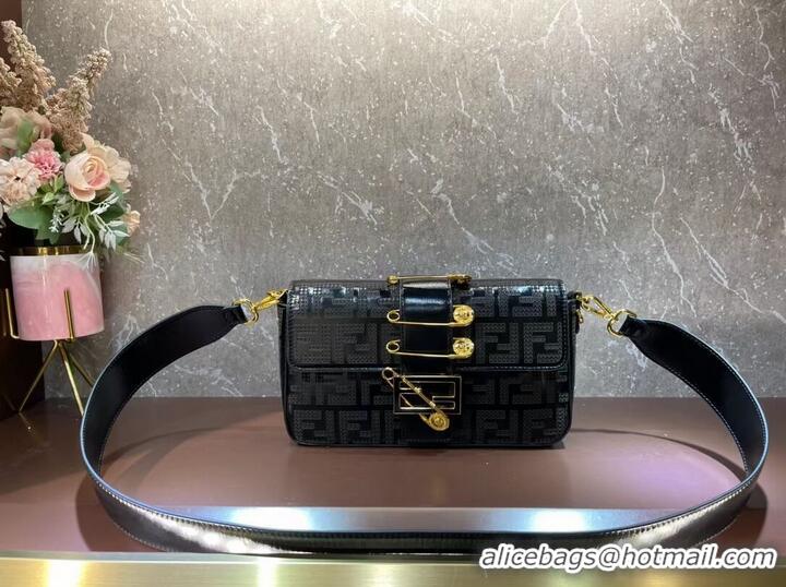 Reasonable Price Fendi Baguette leather bag F0969 black