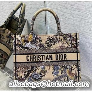 Top Quality MEDIUM DIOR BOOK TOTE Embroidery M1296Z-31