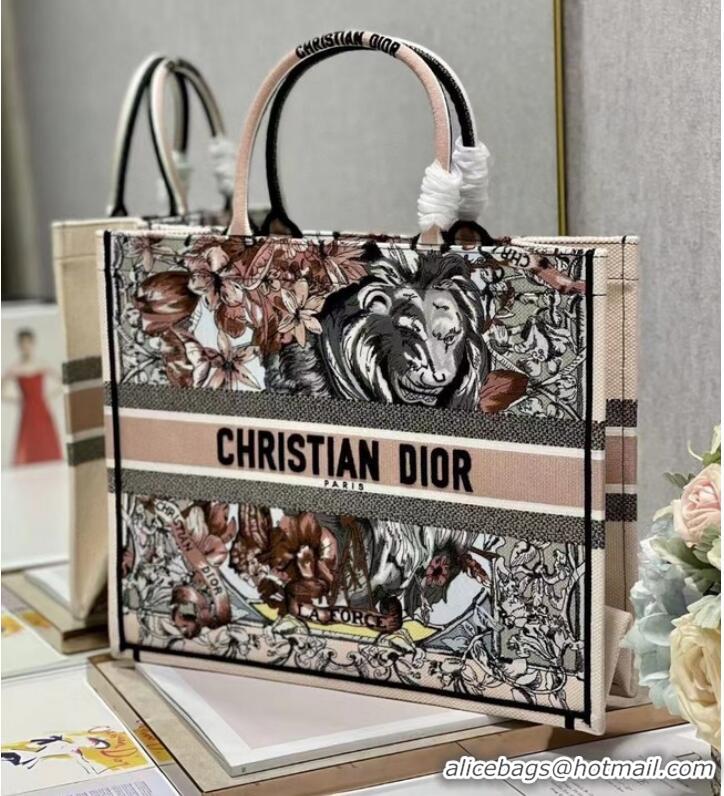 Buy Cheapest MEDIUM DIOR BOOK TOTE Embroidery M1296Z-32