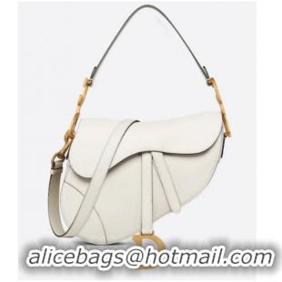 Trendy Design DIOR SADDLE BAG WITH STRAP Grained Calfskin M0455C Latte