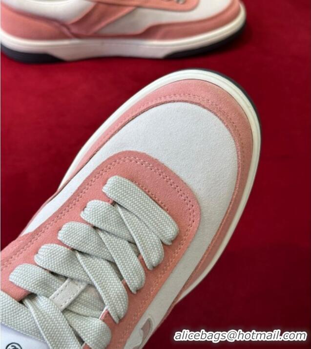 Stylish Chanel Suede Sneakers G39978 Peachy Pink 222890