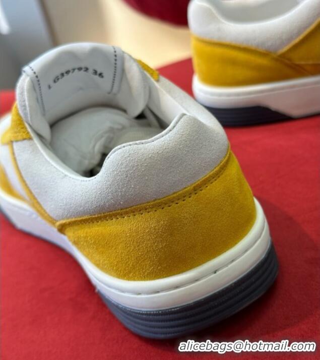 Good Quality Chanel Suede Sneakers G39978 Yellow 222893