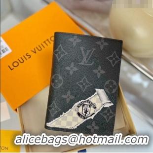 Promotional Louis Vuitton Passport Cover M64411 Monogram Eclipse Canvas/White 2023