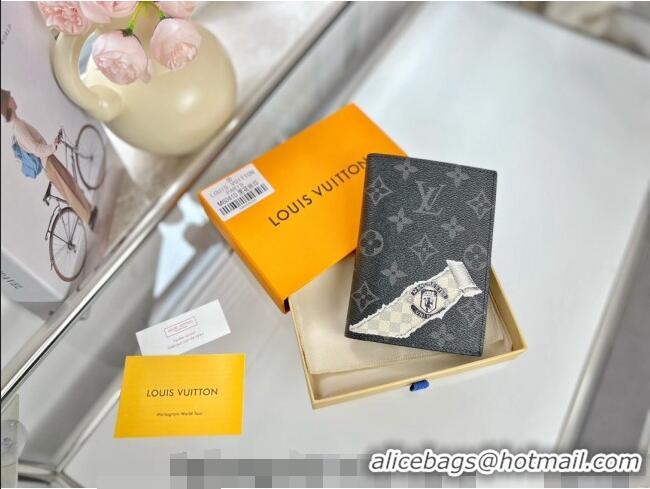 Promotional Louis Vuitton Passport Cover M64411 Monogram Eclipse Canvas/White 2023