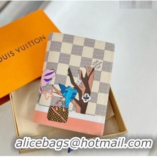 Inexpensive Louis Vuitton Passport Cover M64411 Damier Azur Canvas/Dove 2023