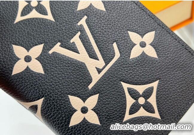 Inexpensive Louis Vuitton Passport Cover in Black Monogram Leather M64501 2023