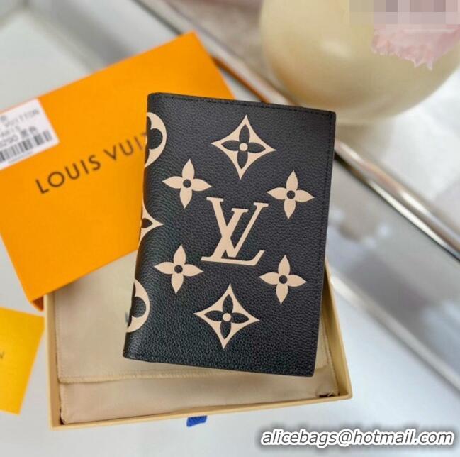 Inexpensive Louis Vuitton Passport Cover in Black Monogram Leather M64501 2023