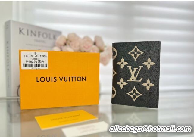 Inexpensive Louis Vuitton Passport Cover in Black Monogram Leather M64501 2023