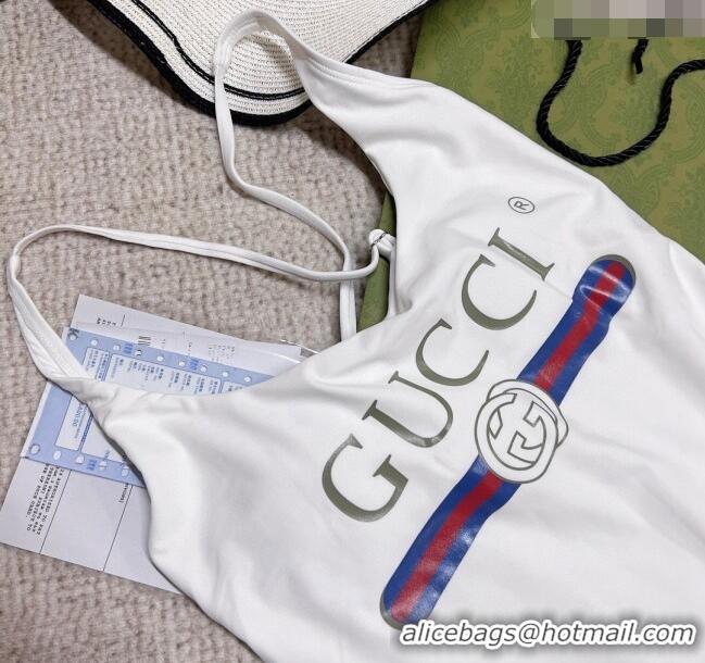 ​Buy Inexpensive Gucci One Piece Swimwear with Web 0307 White 2023