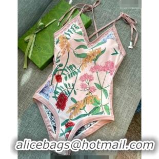 Promotional Gucci Flora One Piece Swimwear 0307 Pink 2023