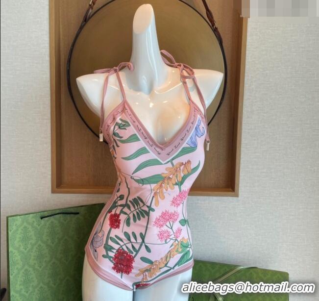 Promotional Gucci Flora One Piece Swimwear 0307 Pink 2023