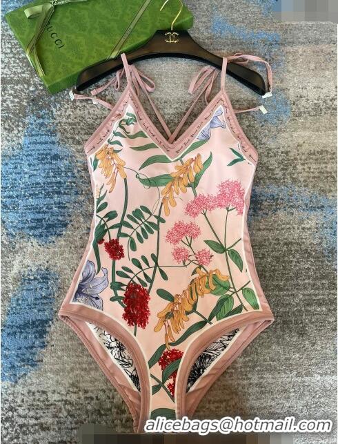 Promotional Gucci Flora One Piece Swimwear 0307 Pink 2023