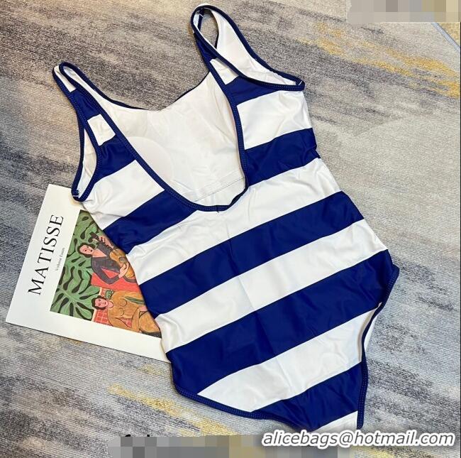 Super Quality Gucci Tiger Flora Swimwear with Stripes 0307 Blue 2023