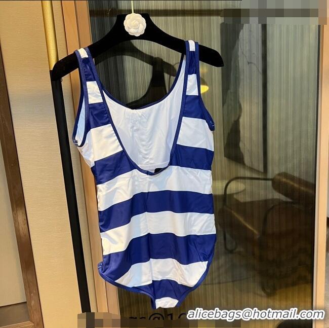 Super Quality Gucci Tiger Flora Swimwear with Stripes 0307 Blue 2023