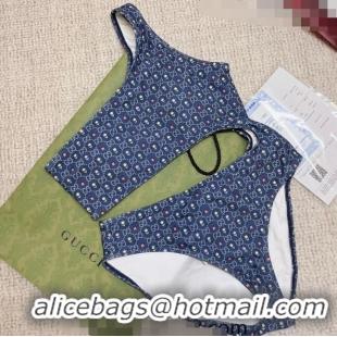 Low Cost Gucci GG Flora Swimwear G8965 Blue 2023