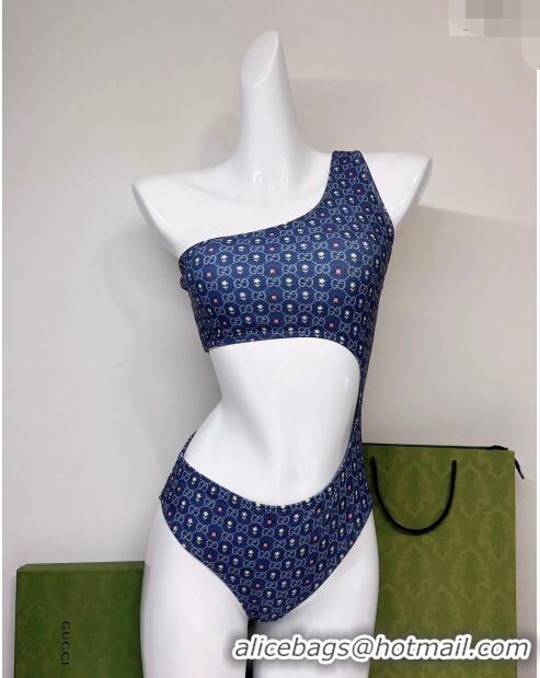 Low Cost Gucci GG Flora Swimwear G8965 Blue 2023