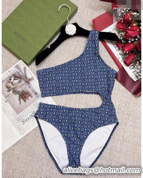 Low Cost Gucci GG Flora Swimwear G8965 Blue 2023