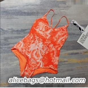 ​Promotional Dior Toile de Jouy One Piece Swimwear Fluorescent D0739 Orange 2023