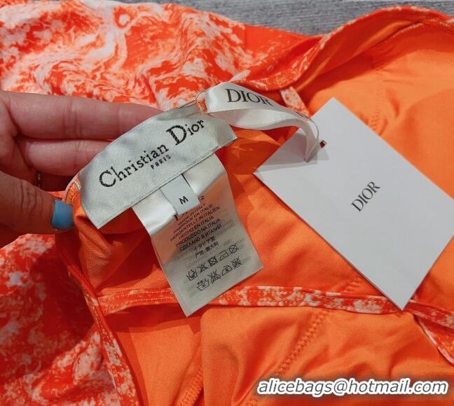 ​Promotional Dior Toile de Jouy One Piece Swimwear Fluorescent D0739 Orange 2023