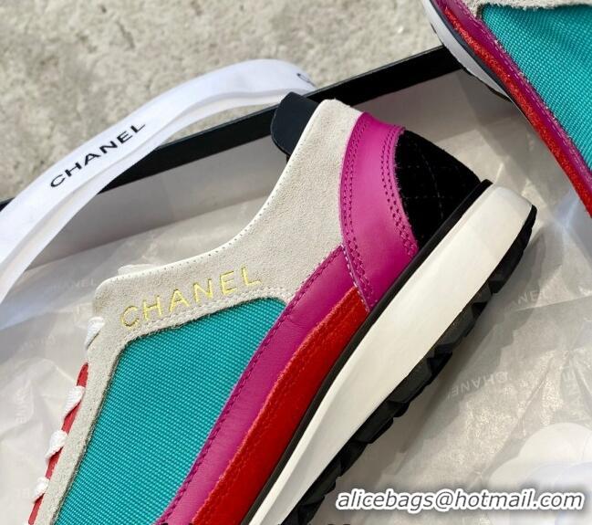 Stylish Chanel Fabric, Suede & Calfskin Sneakers G40012 Multicolor 030255