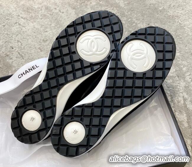 Duplicate Chanel Fabric, Suede & Calfskin Sneakers G40012 White/Light Grey 030256