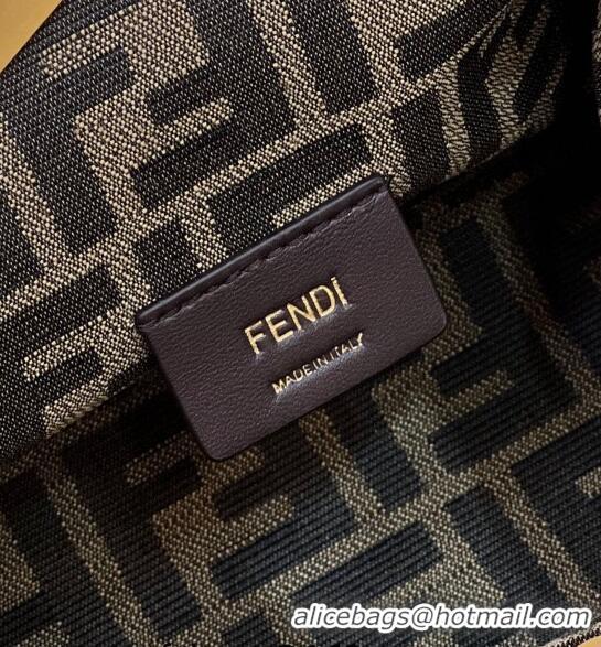 Promotional Fendi First Small Bag in Ostrich Leather Taupe 80015M 2022