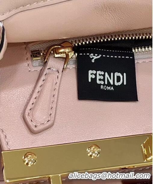 Promotional Fendi Baguette Large Bag in FF Shearling 0191L Brown/Black 2022