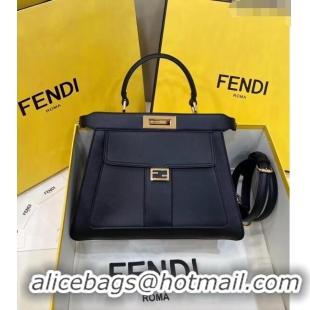 Promotional Fendi Peekaboo Medium Bag in Calf Leather 8596M Black 2022