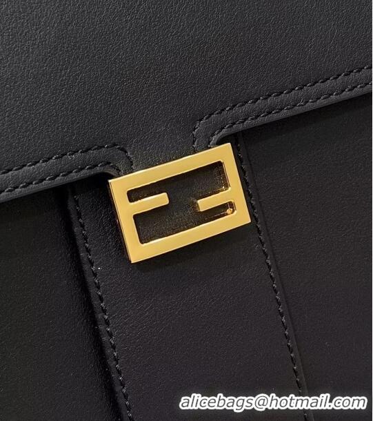 Promotional Fendi Peekaboo Medium Bag in Calf Leather 8596M Black 2022