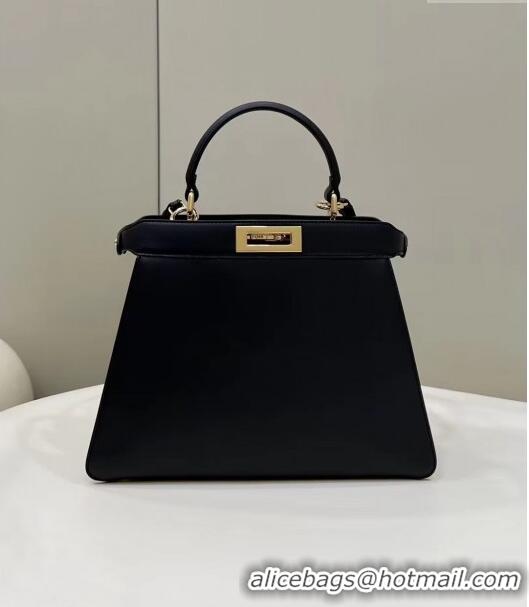 Promotional Fendi Peekaboo Medium Bag in Calf Leather 8596M Black 2022