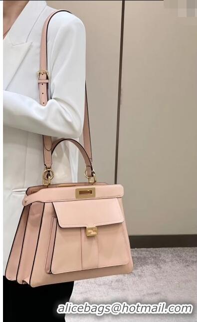 Top Quality Fendi Peekaboo Medium Bag in Calf Leather 8596M Pink 2022