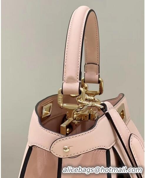 Top Quality Fendi Peekaboo Medium Bag in Calf Leather 8596M Pink 2022