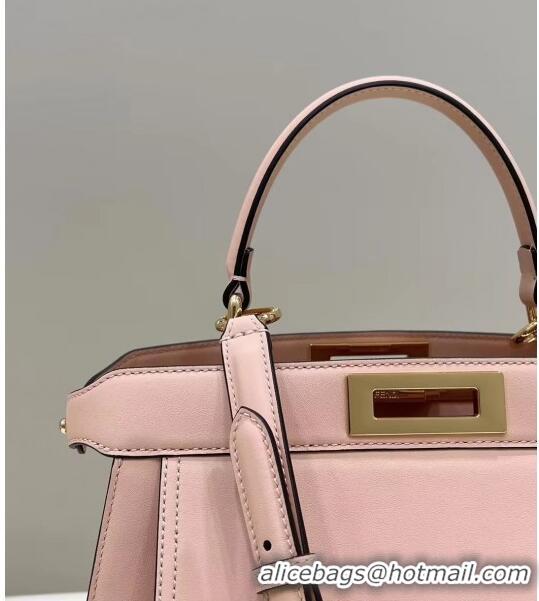 Top Quality Fendi Peekaboo Medium Bag in Calf Leather 8596M Pink 2022