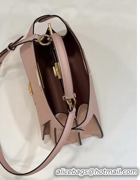 Top Quality Fendi Peekaboo Medium Bag in Calf Leather 8596M Pink 2022