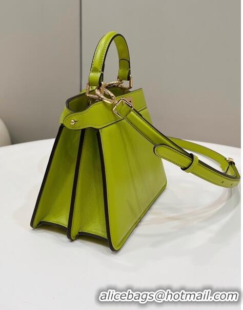 Top Grade Fendi Peekaboo ISeeU Petite Bag in Nappa Leather 80062 Acid Green 2023