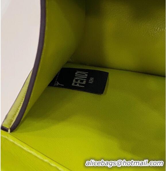 Top Grade Fendi Peekaboo ISeeU Petite Bag in Nappa Leather 80062 Acid Green 2023