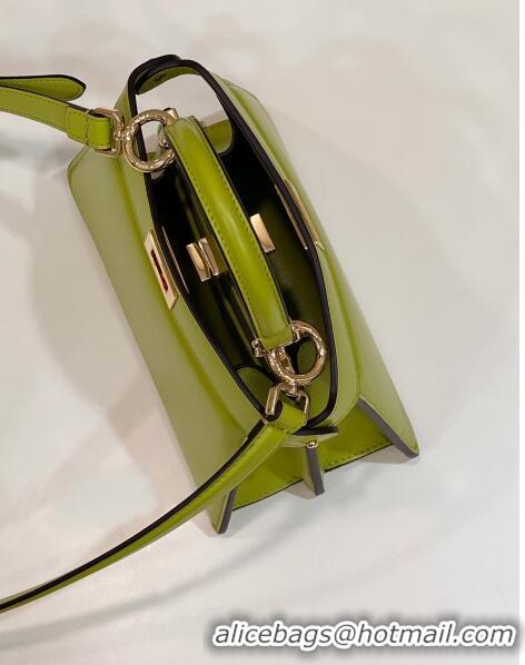 Top Grade Fendi Peekaboo ISeeU Petite Bag in Nappa Leather 80062 Acid Green 2023